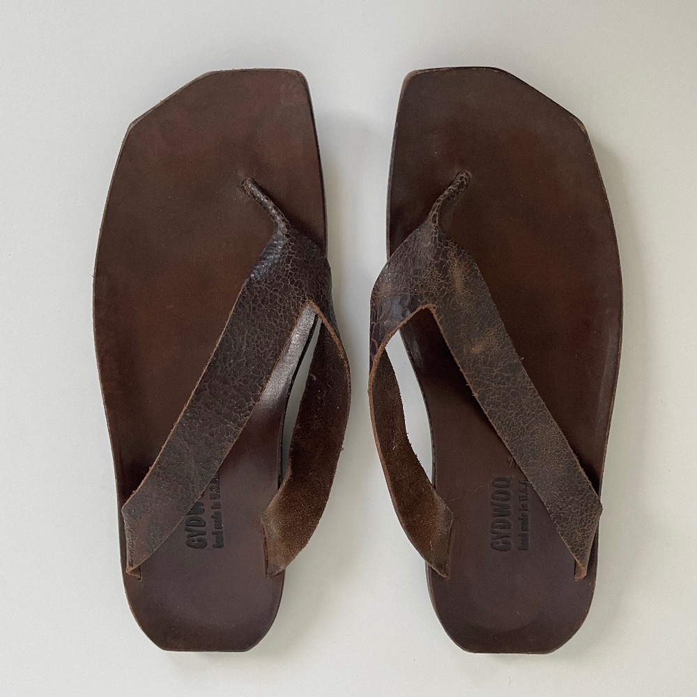 CYDWOQ mens Flipper M leather sandal